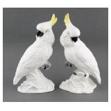 Pair Crown Staffordshire Cockatoo Figures JT Jones