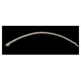 Platinum 13.91 CTW Diamond Tennis Bracelet