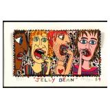 JAMES RIZZI 3D Collage Lithograph, Jelly Bean