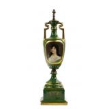 Large Royal Vienna Amphora Portrait Urn Vase
