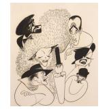 AL HIRSCHFELD Hollywood Etching