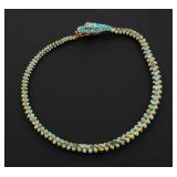 Rare 19C Gold Jeweled Serpent Necklace
