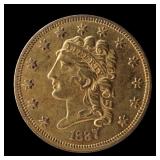 1837 U.S. Gold Quarter Eagle $2.50