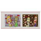 JAMES RIZZI 3D Collage Lithograph, Blame