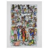 JAMES RIZZI 3D Collage Lithograph, Ice Day