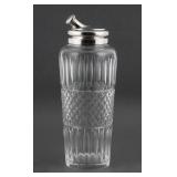 Hawkes Crystal & Sterling Silver Cocktail Shaker