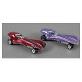 (2) Vtg Johnny Lightning Topper Stiletto Diecast