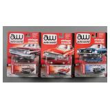 (3) Auto World Vintage Muscle MOC Diecast Cars