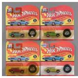 (4) Vtg Hot Wheels California Custom Replicas MOC