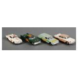 (4) Vintage Hubley Real Toys Types Diecast Cars