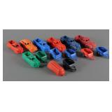 (14) Vintage Plastic Toy Model Cars Ideal