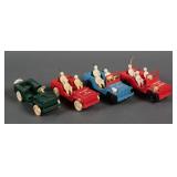 (4) Vintage Military Police Plastic Toy Cars