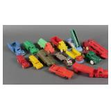 (14) Vintage Plastic Toy Model Cars Trucks