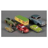 (6) Vintage Unmarked Tin Model Cars