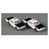 (2) Vtg Hot Wheels Redline 1968 Police Cruisers