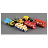 (6) Vintage Matchbox Trucks and Buses 70s 80s