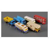 (6) Vintage Matchbox Trucks and Buses 70s 80s