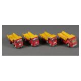 (4) Corgi Dump Truck Toy Diecast Trucks