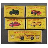 4 Lesney Matchbox Vehicles & M-10 Major Pack