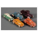 (5) Vintage Slush Cast & Iron Cars and Trucks