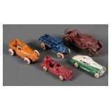 (5) Vintage Slush Cast & Iron Cars and Trucks