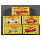 5 Matchbox Regular Wheels Models c.1968-72