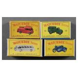 4 Lesney Matchbox Regular Wheels with C-Boxes