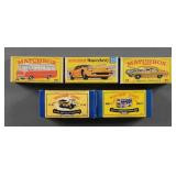 5 Vintage Matchbox Boxed Vehicles