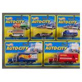 (5) Vintage Hot Wheels Auto City Vehicles MOC