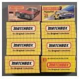 8 Matchbox Die-Cast Vehicles w/ Boxes