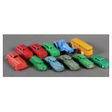 (11) Vintage Plastic Model Cars Trucks