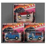 (3) TootsieToy S.W.A.T. 1970s Diecast Cars MOC