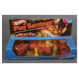 Vintage Hot Wheels Play Settings Firefighters 1982