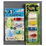 (2) Vintage MidgeToys Camping Sets MOC