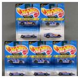 (5) Hot Wheels MOC Race Team Series Diecast