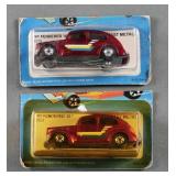 (2) Vintage Hot Wheels Fat Fendered 40 Diecast VWs