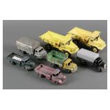 (7) Vintage Dinky Diecast Trucks