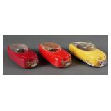 (3) 1940s Timely Turnabout Friction Racecars