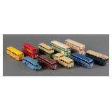 (10) Vintage Dinky Diecast Buses