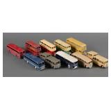 (10) Vintage Dinky Diecast Buses