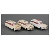 (3) Vintage Corgi Toys Ford Zephyr Patrol Car