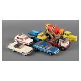 (6) Vintage Corgi Diecast Cars Trucks