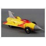 Vtg 1950s Ideal Turbo Jet Car Friction Toy XF-57