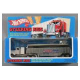Vtg Hot Wheels Steering Rigs White Grain Trailer