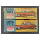 (2) Corgi Toys No. 437 Cadillac Ambulances