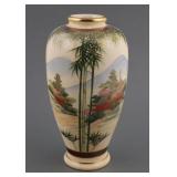 Vintage Japanese Kutani Ware Porcelain Vase
