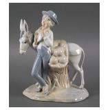 Miquel Requena Valencia Boy with Donkey Figurine