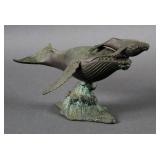 S.F. Bay Trading Co. Bronze Humpback Whale w Calf