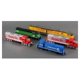 (5) HO Scale Diesel Locomotive Assortment