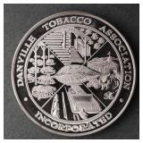 1969 Danville Virginia .999 Silver Tobacco Medal